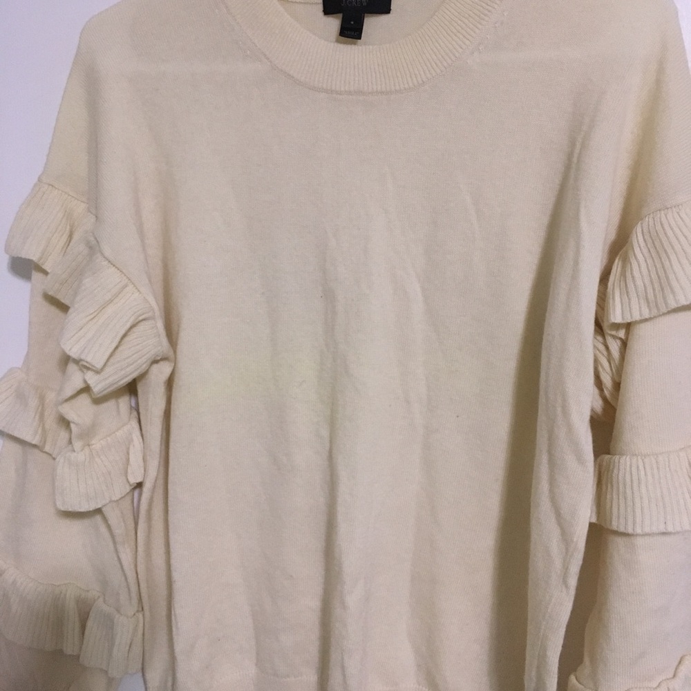 J. Crew Ruffle Sleeve Sweater - Picture 6 of 6